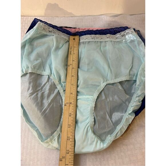 6 pairs Hanes size 8/XL nylon panties lot multi color NEW - Picture 4 of 6